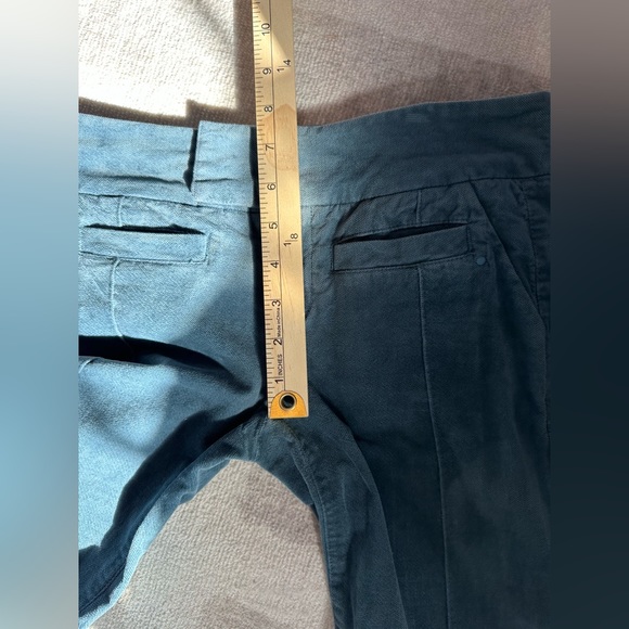 Anthropologie Idra Cotton Velvet Blue Wide Leg Pants (Size 0) - Picture 9 of 9